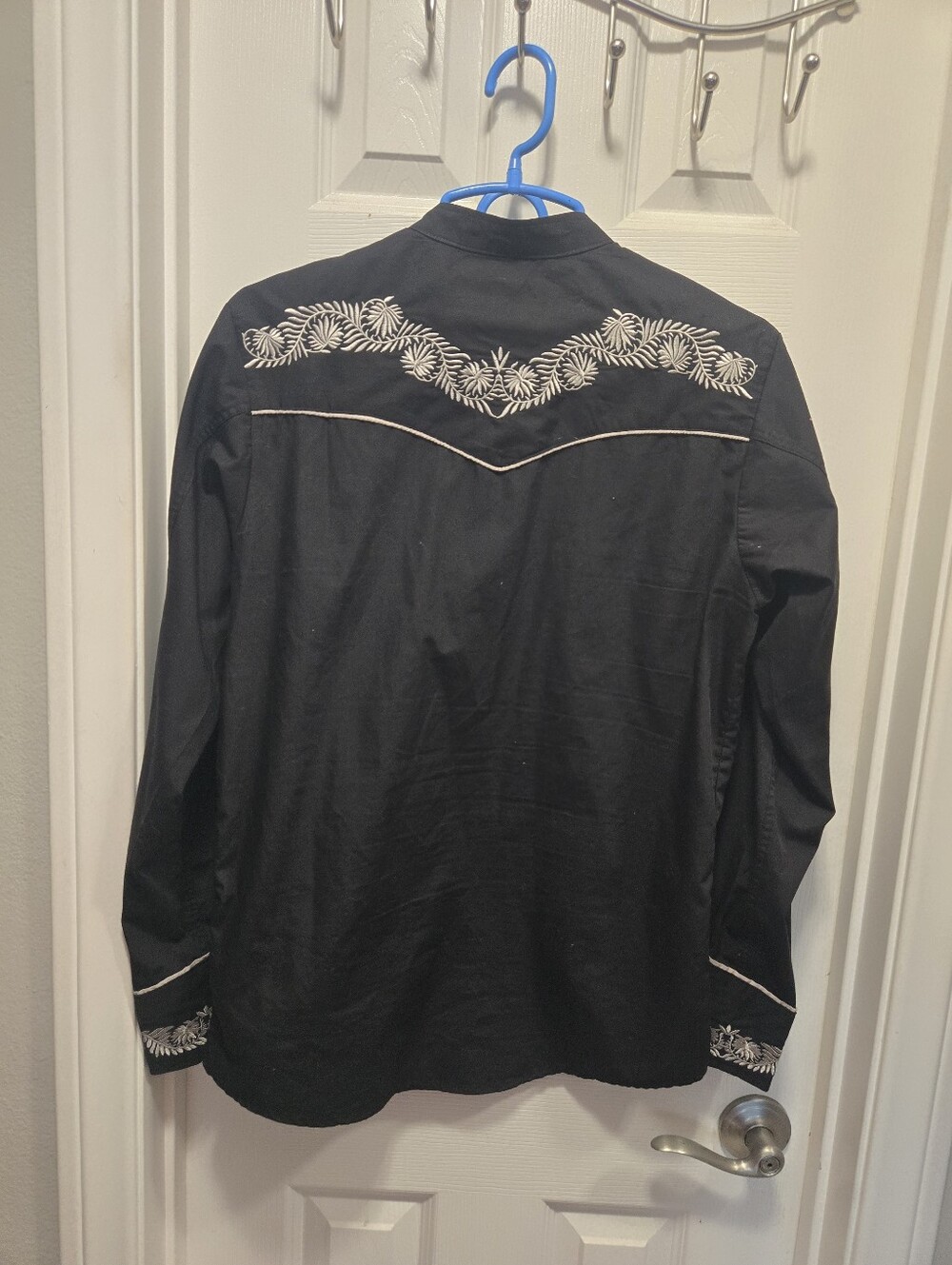 El General 1901 Black Western Embroidered Lightweight Shirt Size S - Picture 4 of 8